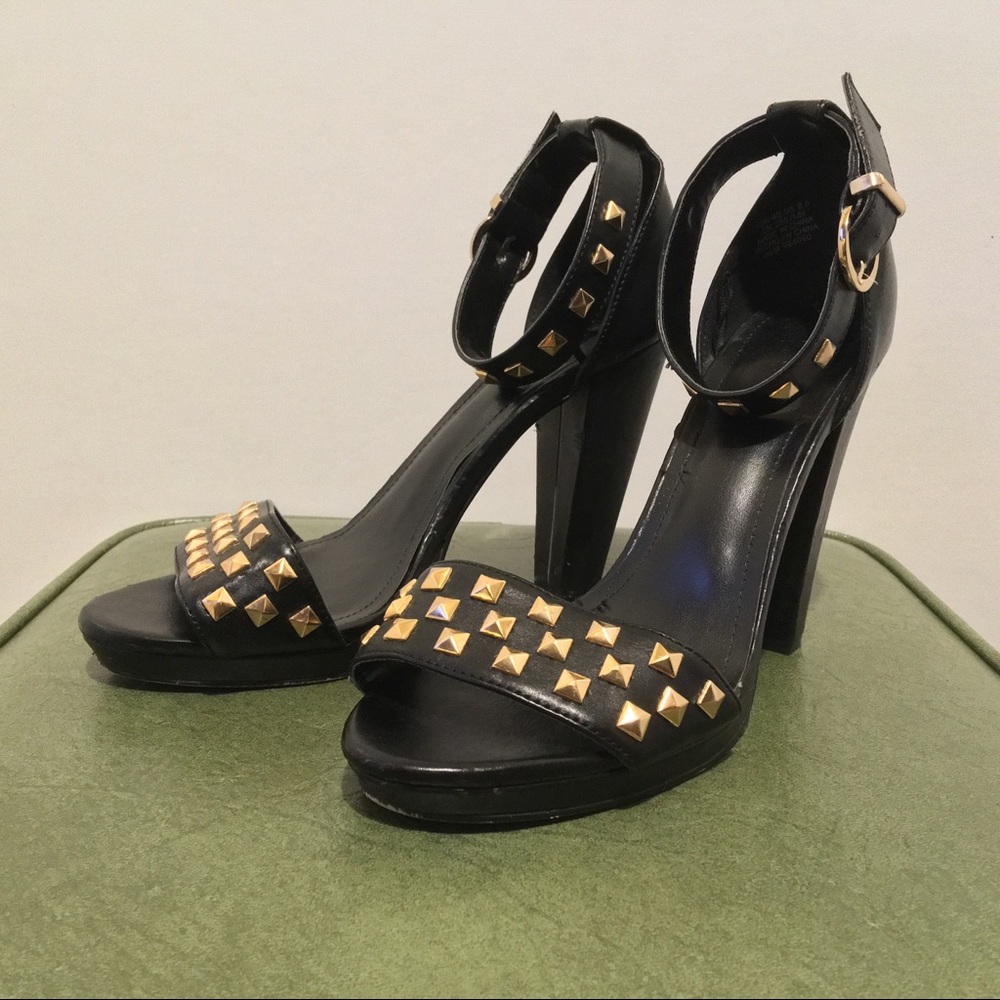H&M Gold Studded Heels